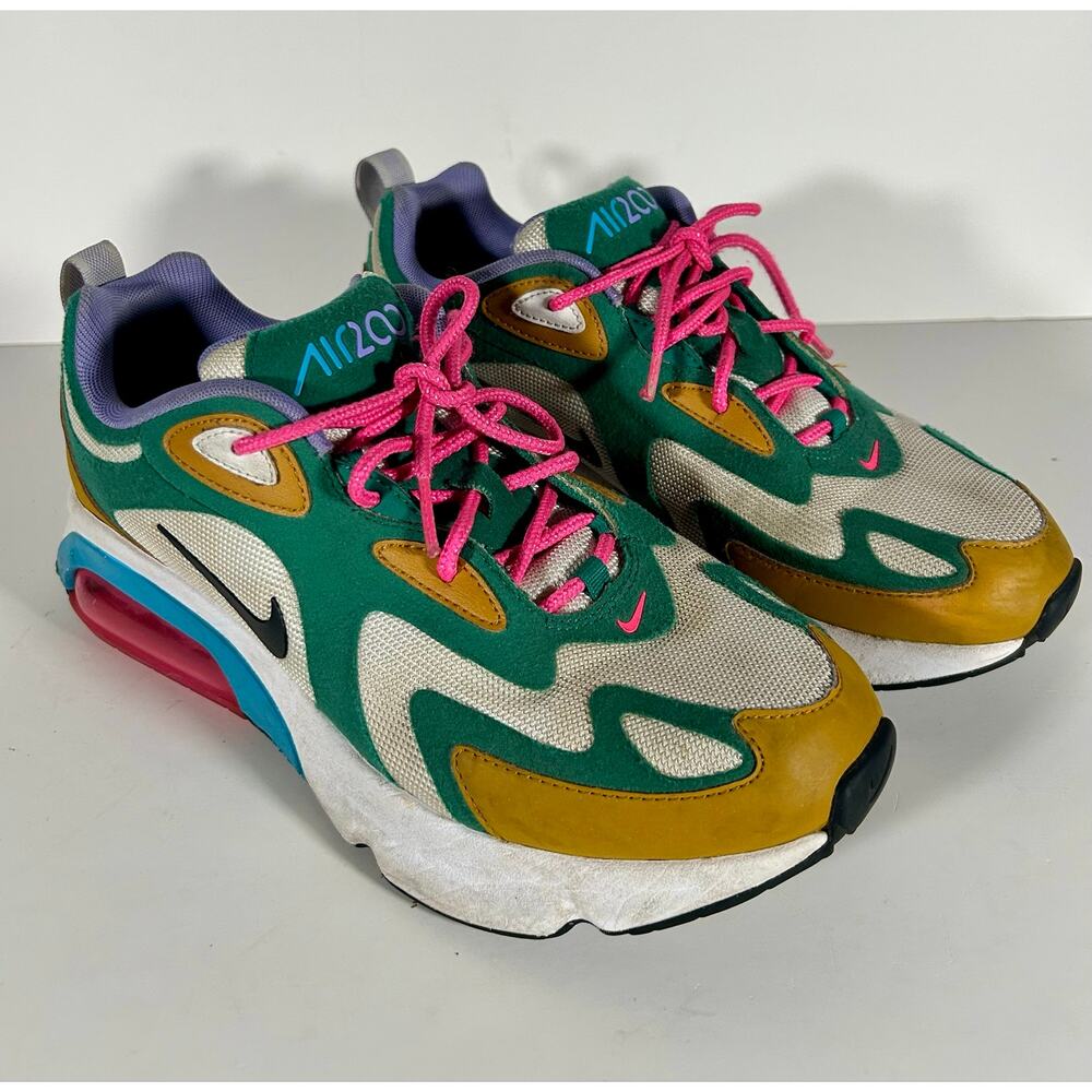 Nike Womens Sz 9 Air Max 200 Sneaker Mystic Green‎ Multicolor